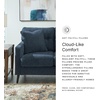 image:imageSignature Design by Ashley Bixler Loveseat Sofa Green Small CouchBlue