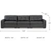 image:imageSignature Design by Ashley Brindley Pier 4Piece Leather Modular Sectional3Piece Sectional Sofa