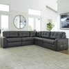 image:imageSignature Design by Ashley Brindley Pier 4Piece Leather Modular Sectional5Piece Sectional