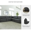 image:imageSignature Design by Ashley Brindley Pier 4Piece Leather Modular Sectional5Piece Sectional