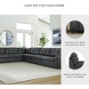 image:imageSignature Design by Ashley Brindley Pier 4Piece Leather Modular Sectional6Piece Sectional