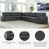 image:imageSignature Design by Ashley Brindley Pier 4Piece Leather Modular Sectional6Piece Sectional