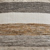 image:imageSignature Design by Ashley Chevron Pouf Ottoman Blue Denim Foot RestMulti Brown