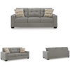 image:imageSignature Design by Ashley Fanciful Loveseat Stone 2 Seat CouchIron