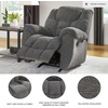 image:imageSignature Design by Ashley Foreside Contemporary Stain Resistant Manual Reclining Sofa GrayRecliner