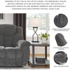 image:imageSignature Design by Ashley Foreside Contemporary Stain Resistant Manual Reclining Sofa GrayRecliner