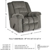 image:imageSignature Design by Ashley Kegler Manual Rocker Recliner Putty Beige