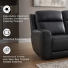 image:imageSignature Design by Ashley Leather Power Reclining Loveseat with ConsoleBlack