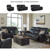 image:imageSignature Design by Ashley Leather Power Reclining Loveseat with ConsoleBlack