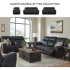 image:imageSignature Design by Ashley Leather Power Reclining Loveseat with ConsoleBlack