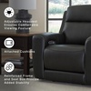 image:imageSignature Design by Ashley Leather Power Reclining Loveseat with ConsoleBlack