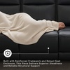 image:imageSignature Design by Ashley Leather Power Reclining Loveseat with ConsoleBlack