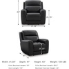 image:imageSignature Design by Ashley Leather Power Reclining Loveseat with ConsoleBlack