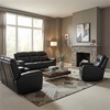 image:imageSignature Design by Ashley Leather Power Reclining Loveseat with ConsoleBlack