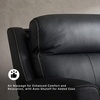 image:imageSignature Design by Ashley Leather Power Reclining Loveseat with ConsoleBlack