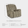 image:imageSignature Design by Ashley McGann Brown Rocker Recliner Chair WalnutBeige