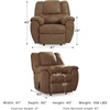 image:imageSignature Design by Ashley McGann Brown Rocker Recliner Chair WalnutLight Brown
