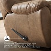 image:imageSignature Design by Ashley McGann Brown Rocker Recliner Chair WalnutLight Brown