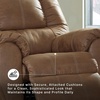 image:imageSignature Design by Ashley McGann Brown Rocker Recliner Chair WalnutLight Brown