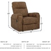 image:imageSignature Design by Ashley McGann Brown Rocker Recliner Chair WalnutMedium Brown