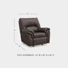 image:imageSignature Design by Ashley McGann Brown Rocker Recliner Chair WalnutUmber