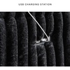 image:imageSignature Design by Ashley Power Recliner Corduroy HiggesbeeBlack