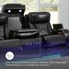 image:imageSignature Design by Ashley Power Reclining Loveseat with Console GrayBlack