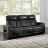image:imageSignature Design by Ashley Power Reclining Loveseat with Console GrayBlack