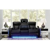 image:imageSignature Design by Ashley Power Reclining Loveseat with Console GrayBlack