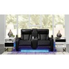 image:imageSignature Design by Ashley Power Reclining Loveseat with Console GrayBlack