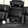 image:imageSignature Design by Ashley Power Reclining Loveseat with Console GrayBlack