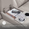 image:imageSignature Design by Ashley Power Reclining Loveseat with Console GrayGrey
