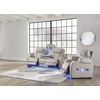image:imageSignature Design by Ashley Power Reclining Loveseat with Console GrayGrey