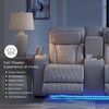 image:imageSignature Design by Ashley Power Reclining Loveseat with Console GrayGrey