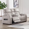 image:imageSignature Design by Ashley Power Reclining Loveseat with Console GrayGrey