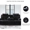 image:imageSignature Design by Ashley Power Reclining Sofa Drop Down Table HiggesbeeBlack