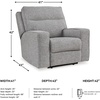 image:imageSignature Design by Ashley Power Reclining Sofa Pewter Gray BiscoeCasual