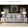 image:imageSignature Design by Ashley Power Reclining Sofa Pewter Gray BiscoeLoveseat