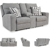 image:imageSignature Design by Ashley Power Reclining Sofa Pewter Gray BiscoeLoveseat