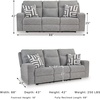 image:imageSignature Design by Ashley Power Reclining Sofa Pewter Gray BiscoeSofa