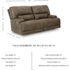image:imageSignature Design by Ashley Power Reclining Sofa with Adjustable Headrest