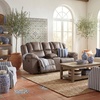 image:imageSignature Design by Ashley Reclining Sofa Windsley Pillow Top CouchReclining Loveseat with Console