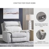 image:imageSignature Design by Ashley Tealwell Contemporary Power Recliner with Adjustable Headrest and USB Charging Port Light Gray