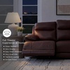 image:imageSignature Design by Ashley VonRyan Power Reclining Sofa Top Grain Leather Seating ZeroGravity Recliner Couch Living Room Furniture Tobacco Brown 92InchSofa
