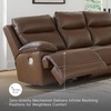 image:imageSignature Design by Ashley VonRyan Power Reclining Sofa Top Grain Leather Seating ZeroGravity Recliner Couch Living Room Furniture Tobacco Brown 92InchSofa