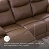 image:imageSignature Design by Ashley VonRyan Power Reclining Sofa Top Grain Leather Seating ZeroGravity Recliner Couch Living Room Furniture Tobacco Brown 92InchSofa