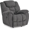 image:imageSignature Design by Ashley Foreside Contemporary Stain Resistant Manual Reclining Sofa GrayRecliner