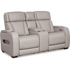 image:imageSignature Design by Ashley Power Reclining Loveseat with Console GrayGrey