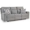 image:imageSignature Design by Ashley Power Reclining Sofa Pewter Gray BiscoeSofa