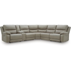 image:imageSignature Design by Ashley 3Piece Power Reclining Sectional Sofa6Piece Reclining Sectional with Storage Console